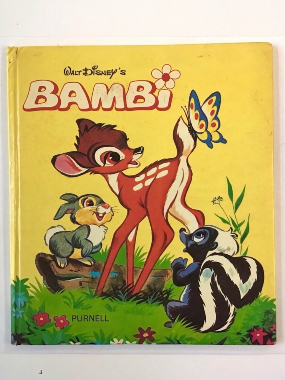 Vintage 1976 Walt Disney’s Bambi Hardcover Children’s Picture Story Book Purnell